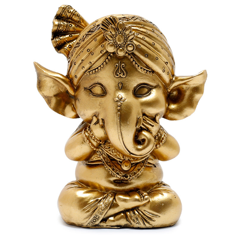 Decorative Set of 3 Ganesh Figurines - Speak No See No Hear No Evil