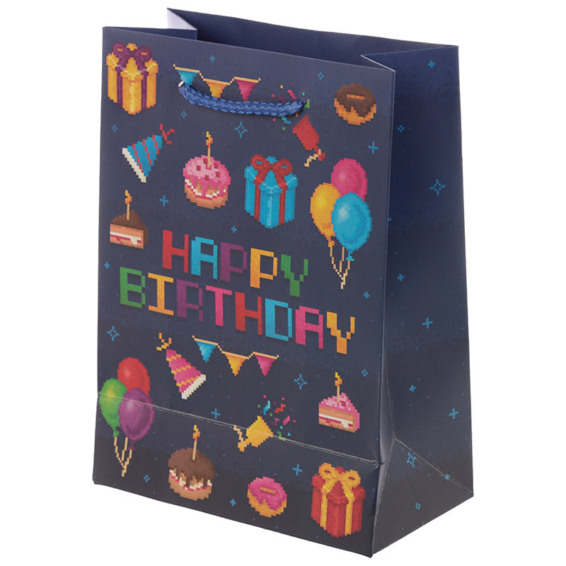 Happy Birthday Game Over Gamer Design Medium Gift Bag