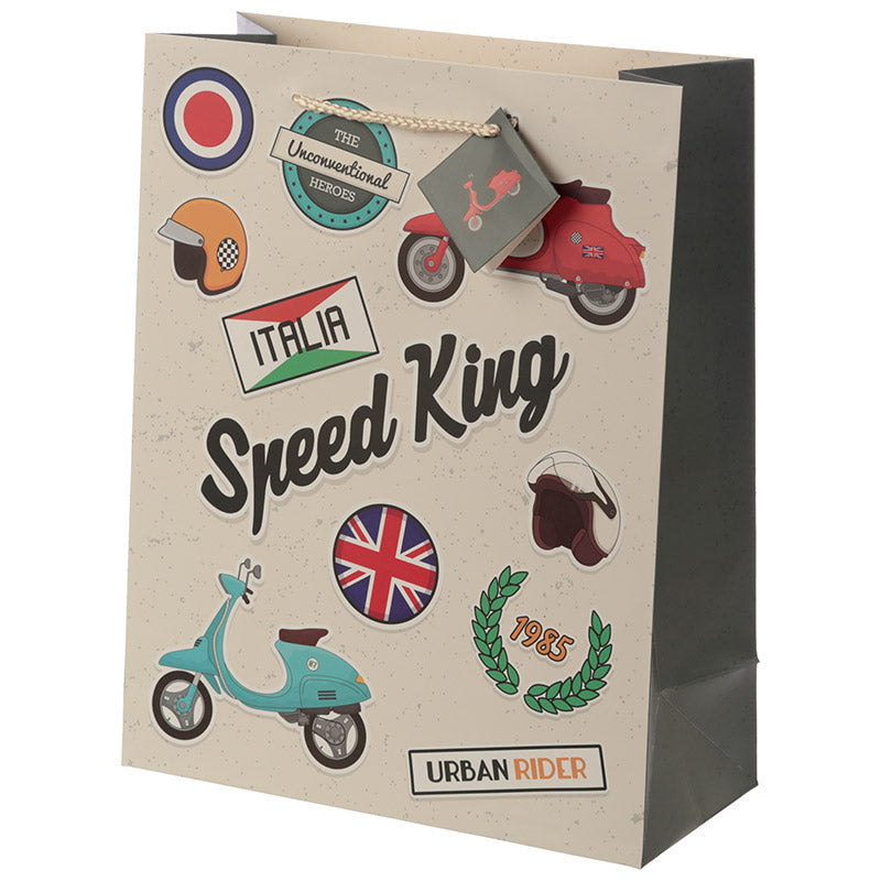 Novelty Scooter Design Large Gift Bag