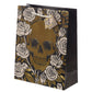 Skulls  and  Roses Metallic Large Gift Bag