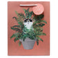 Kim Haskins Floral Cat in Fern Red Gift Bag - Large