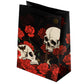 Skulls and Roses Red Roses Medium Gift Bag