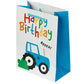 Happy Birthday Little Tractors Medium Gift Bag