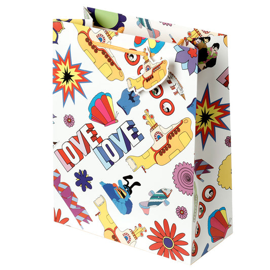 The Beatles Yellow Submarine LOVE Large Gift Bag