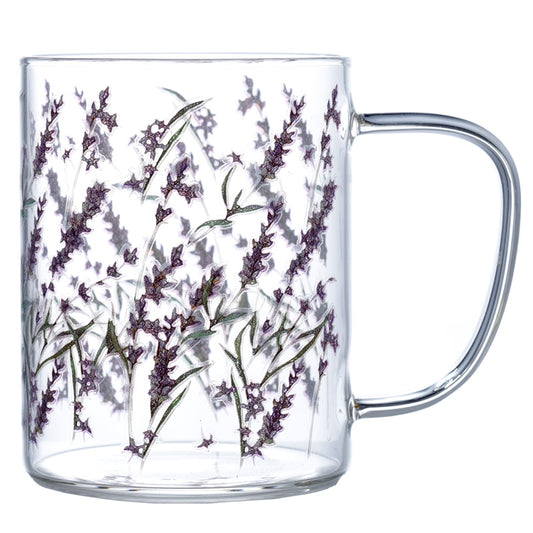 Glass Mug - Lavender Pick of the Bunch