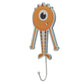 Fun Wooden Wall Hook - Orange Monster Monstarz