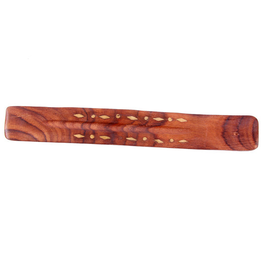 Decorative Sheesham Wood Ashcatcher with Diamonds