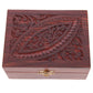 Decorative Sheesham Wood Carved Compartment Box Medium