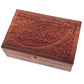 Decorative Sheesham Wood Carved Compartment Box Large