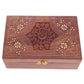 Decorative Sheesham Wood Floral Compartment Box Large