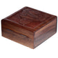 Sheesham Wood Carved Buddha Trinket Box