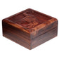 Sheesham Wood Carved Elephant Trinket Box