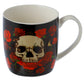 Porcelain Mug  and  Infuser Set - Skulls and Roses