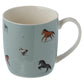 Porcelain Mug  and  Infuser Set - Down on the Farm Horses