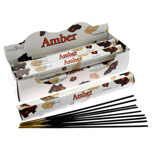 Stamford Hex Incense Sticks - Amber