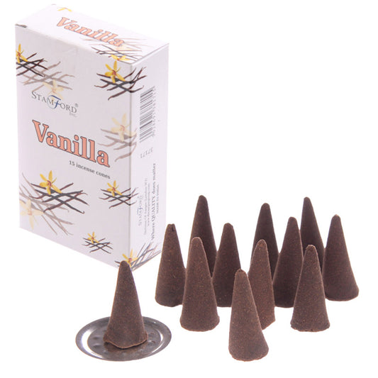 Stamford Hex Incense Cones - Vanilla