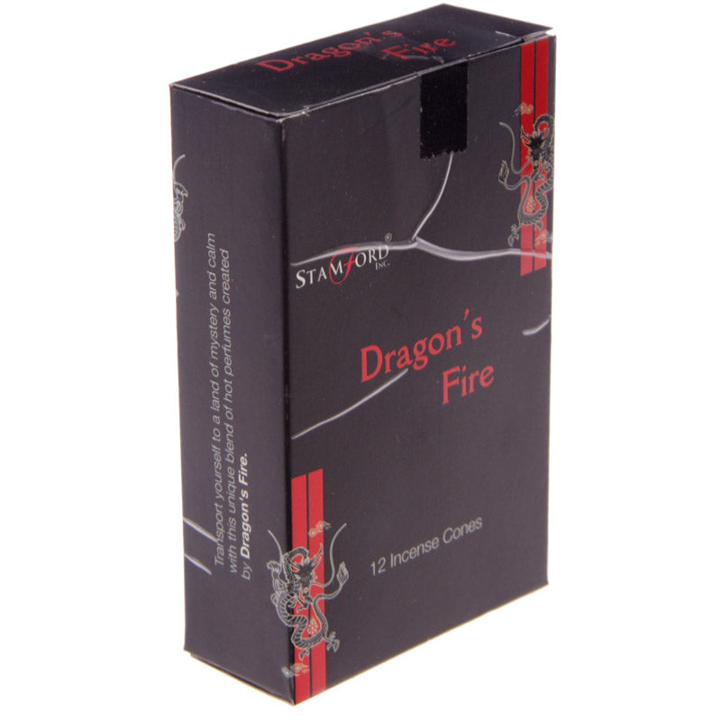 Stamford Black Incense Cones - Dragons Fire