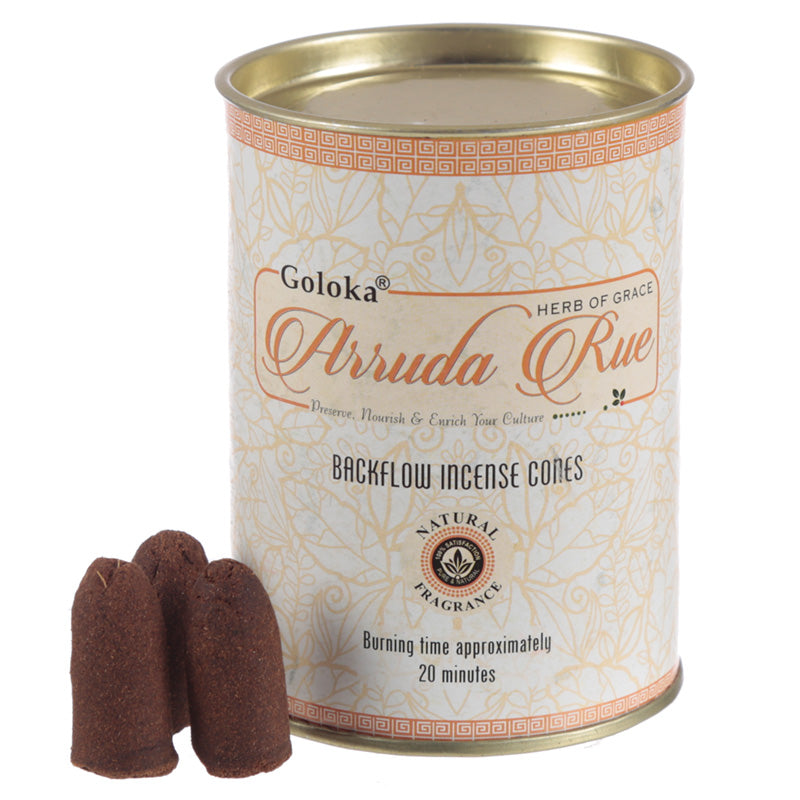 Goloka Backflow Incense Cones - Arruda Rue