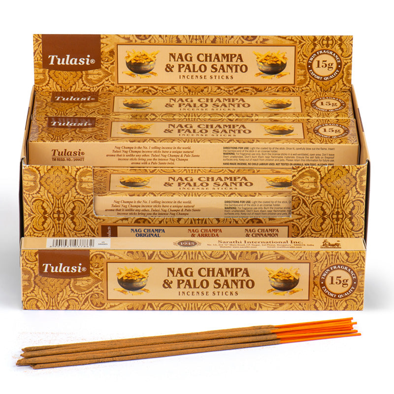 Nag Champa Tulasi Incense Sticks - Palo Santo