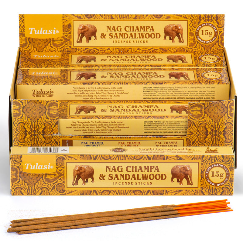 Nag Champa Tulasi Incense Sticks - Sandalwood