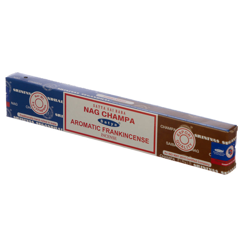 Satya Incense Sticks - Nag Champa  and  Aromatic Frankincense