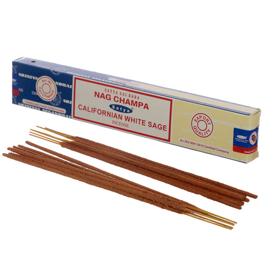 Satya Incense Sticks - Nag Champa  and  Californian White Sage