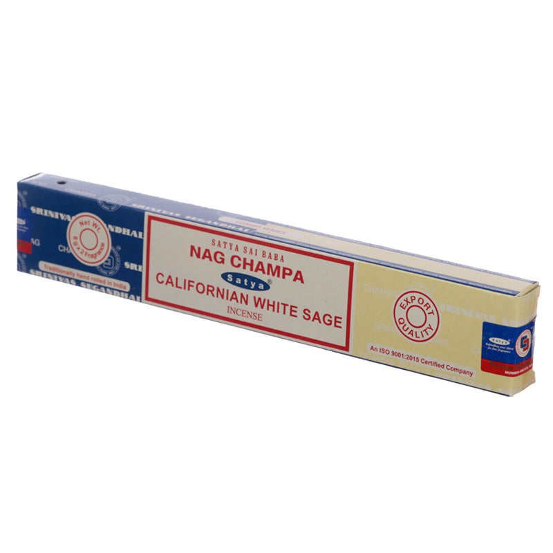 Satya Incense Sticks - Nag Champa  and  Californian White Sage