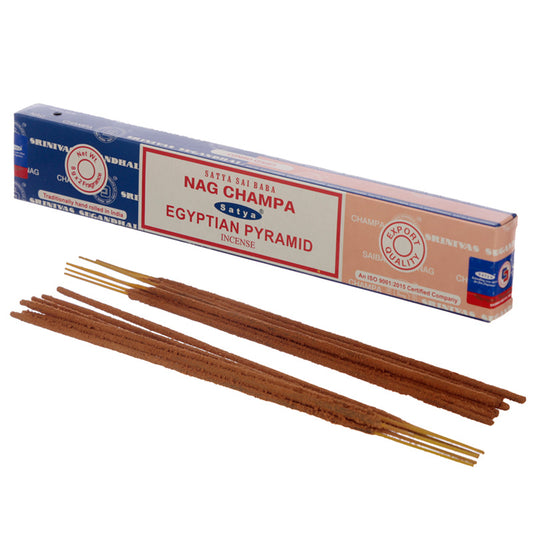 Satya Incense Sticks - Nag Champa  and  Egyptian Pyramid