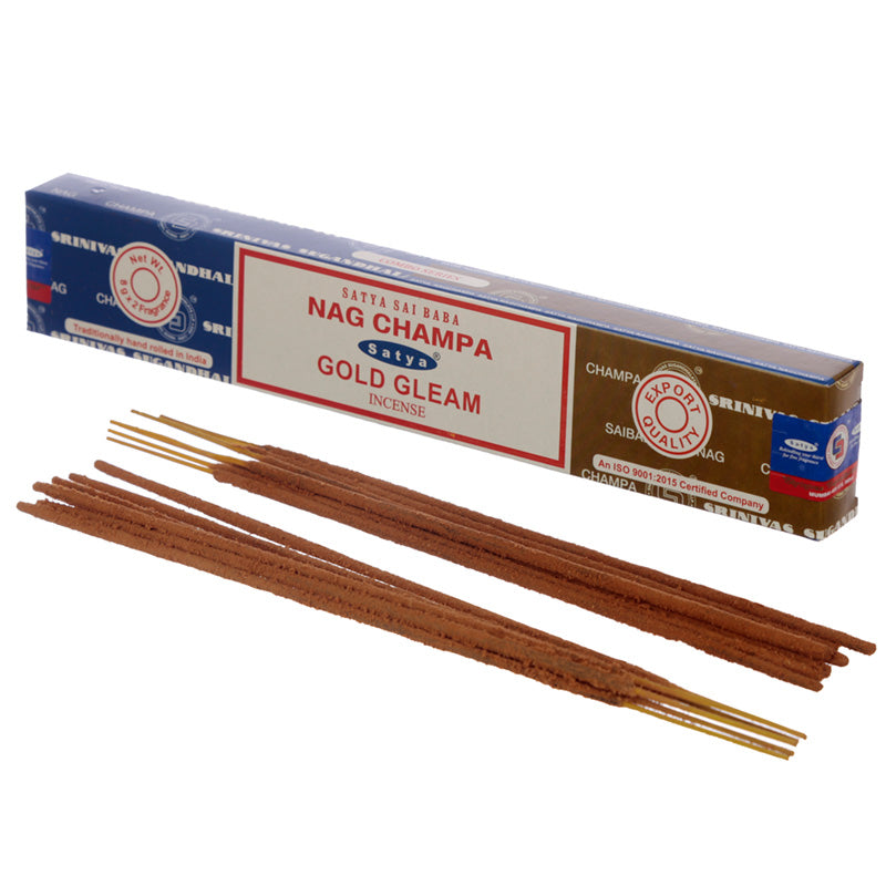 Satya Incense Sticks - Nag Champa  and  Gold Gleam