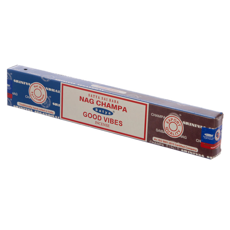 Satya Incense Sticks - Nag Champa  and  Good Vibes