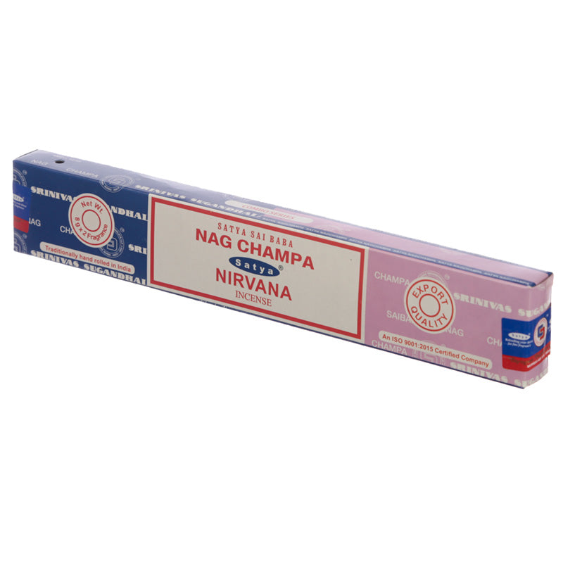 Satya Incense Sticks - Nag Champa  and  Nirvana