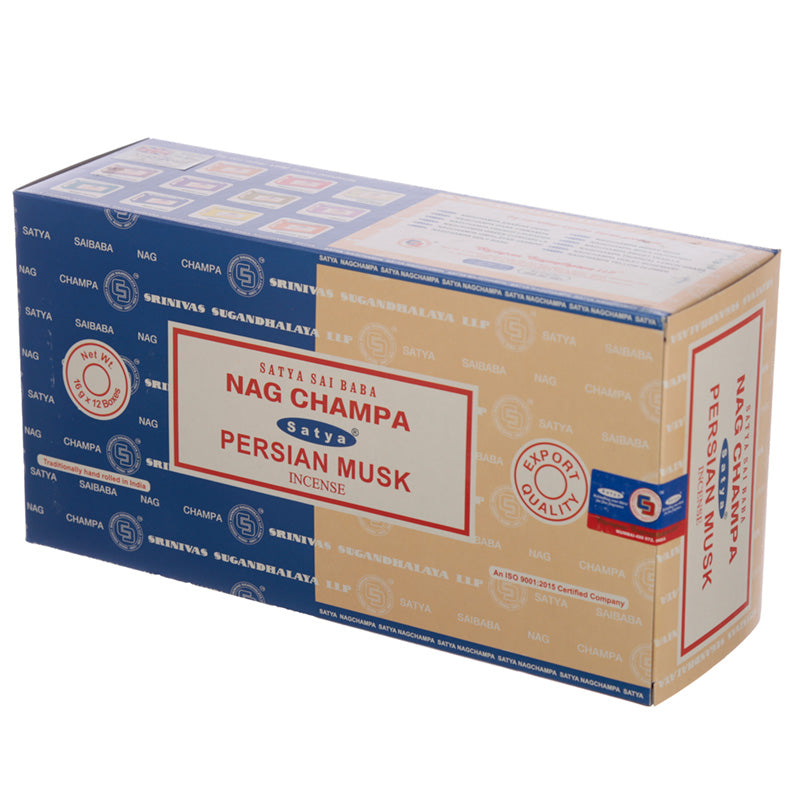 Satya Incense Sticks - Nag Champa  and  Persian Musk