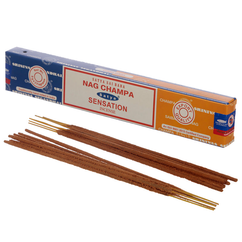 Satya Incense Sticks - Nag Champa  and  Sensation