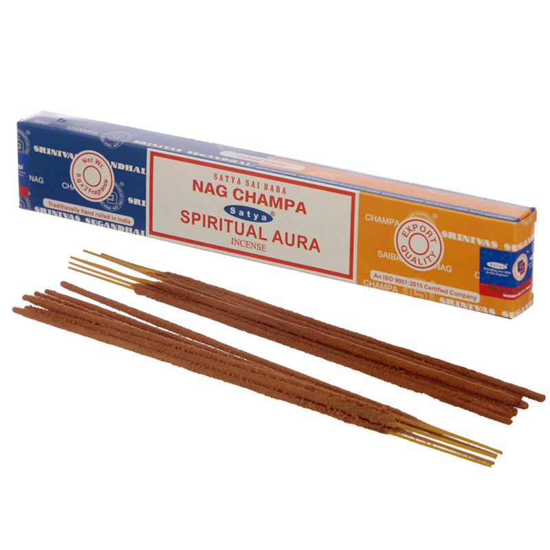 Satya Incense Sticks - Nag Champa  and  Spiritual Aura