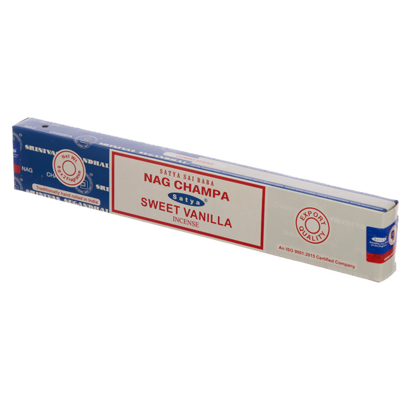 Satya Incense Sticks - Nag Champa  and  Sweet Vanilla