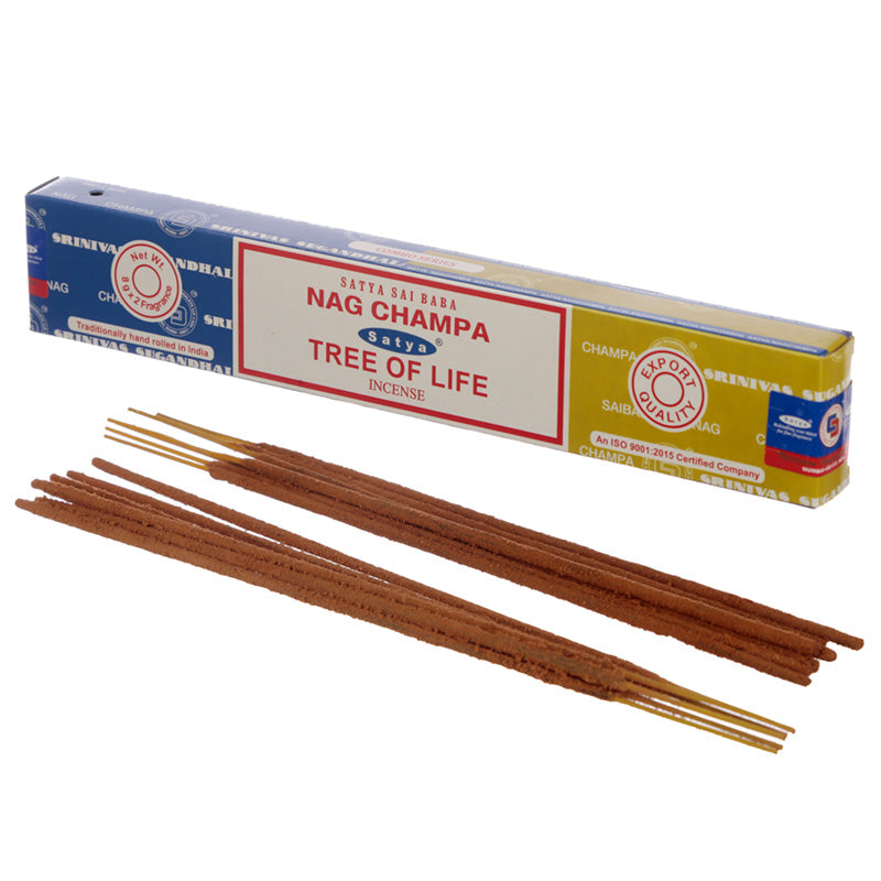 Satya Incense Sticks - Nag Champa  and  Tree of Life