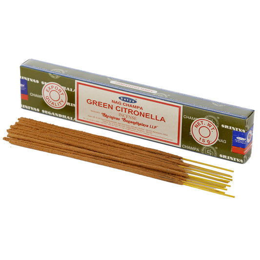 Nag Champa Sayta Green Citronella Incense Sticks