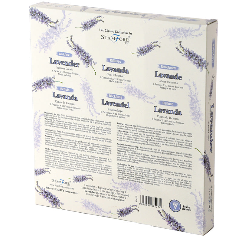 Stamford Backflow Incense Cones - Lavender