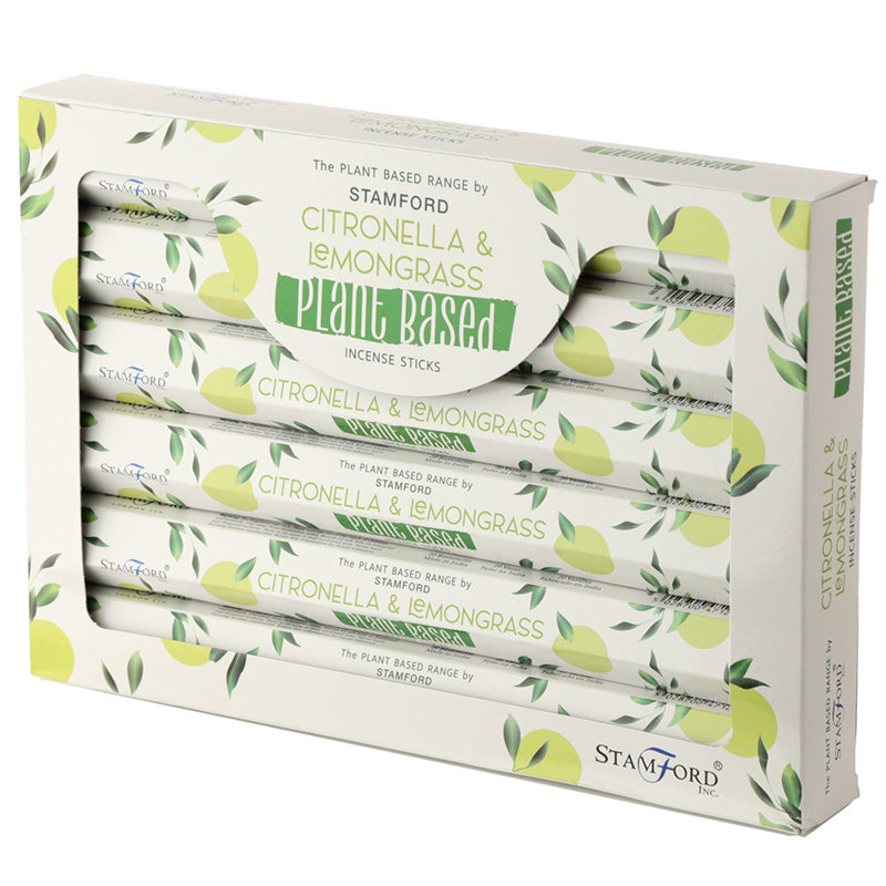 Premium Plant Based Stamford Hex Incense Sticks -  Citronella  and  Lemongrass