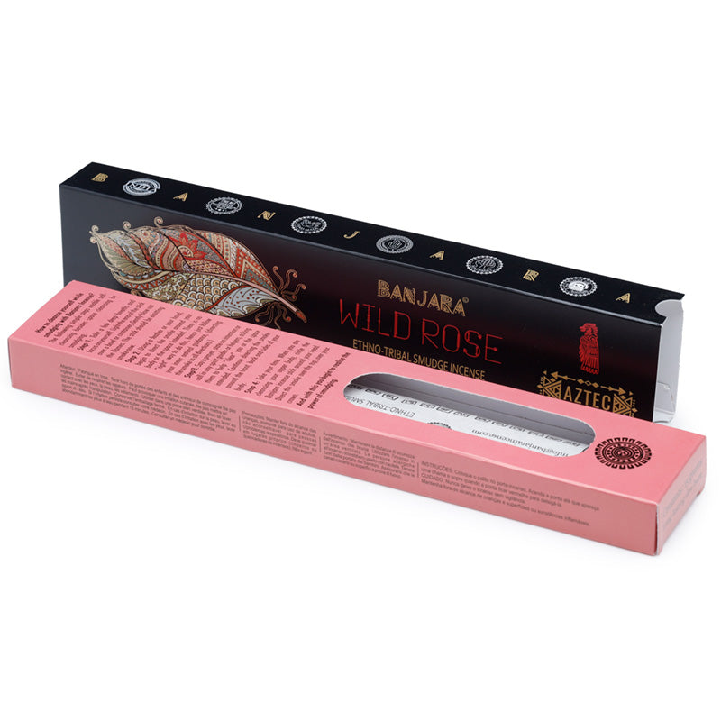 Banjara Wild Rose Smudge Incense Sticks