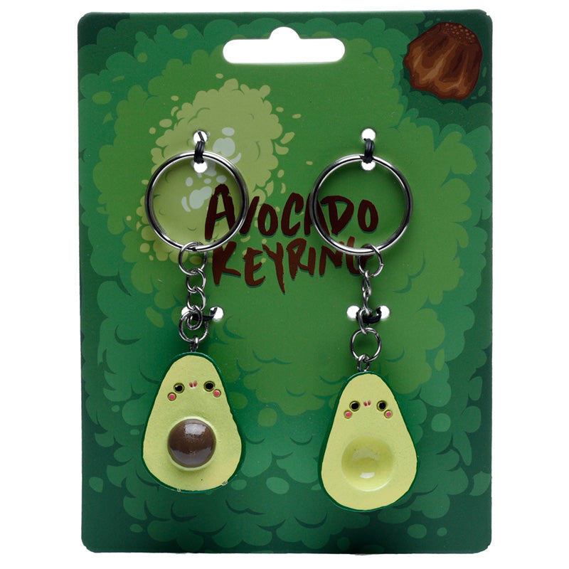 Fun Collectable Set of 2 Avocado Keyrings