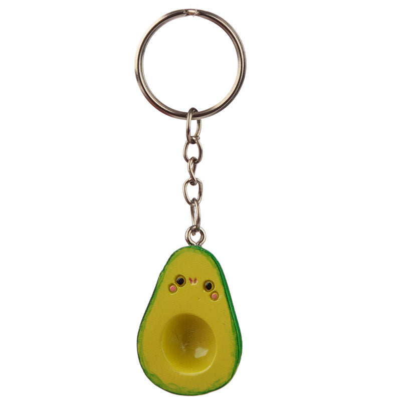 Fun Collectable Set of 2 Avocado Keyrings