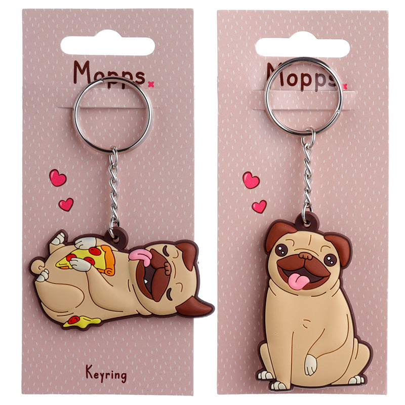 PVC Keyring - Mopps Pug