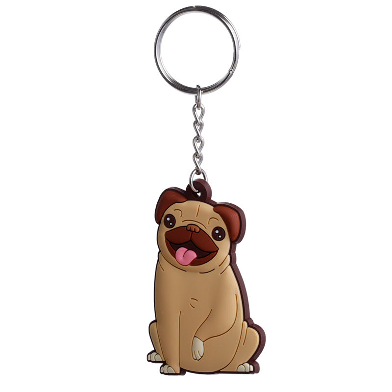 PVC Keyring - Mopps Pug