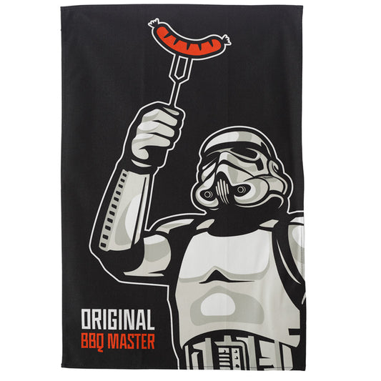 Cotton Tea Towel - The Original Stormtrooper Hot Dog BBQ Master