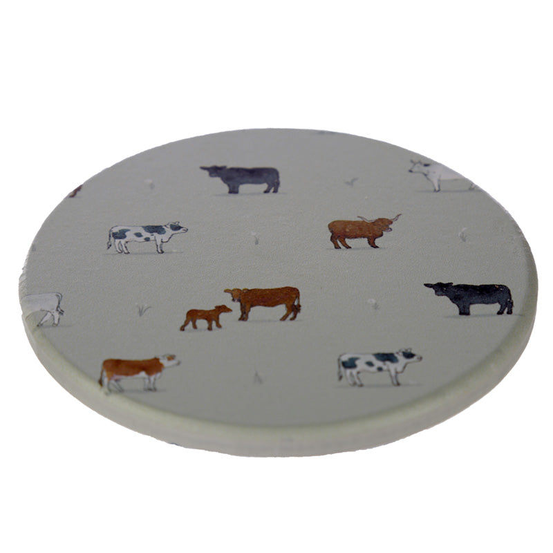 Set of 4 Novelty Coasters - Willow Farm