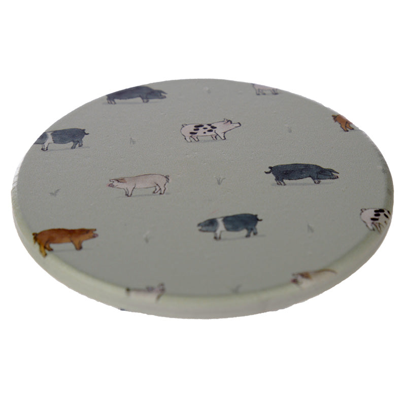 Set of 4 Novelty Coasters - Willow Farm