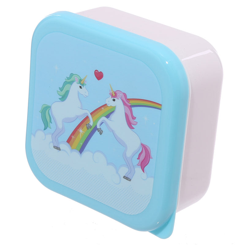 Lunch Boxes Set of 3 (S/M/L) - Enchanted Rainbow Unicorn