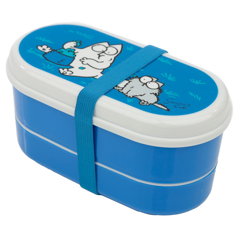 Bento Lunch Box with Fork  and  Spoon - Simon's Cat