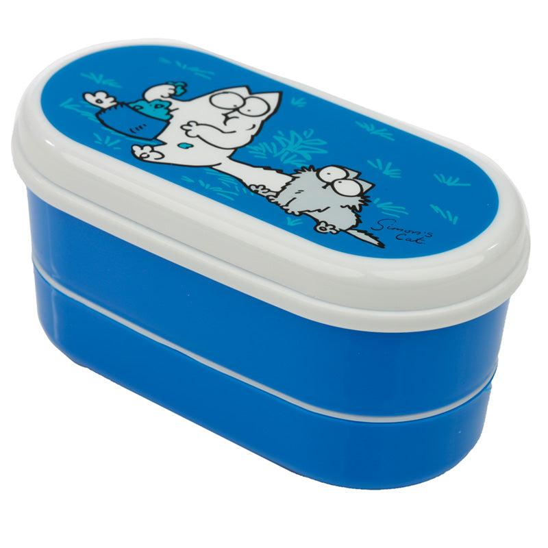 Bento Lunch Box with Fork  and  Spoon - Simon's Cat